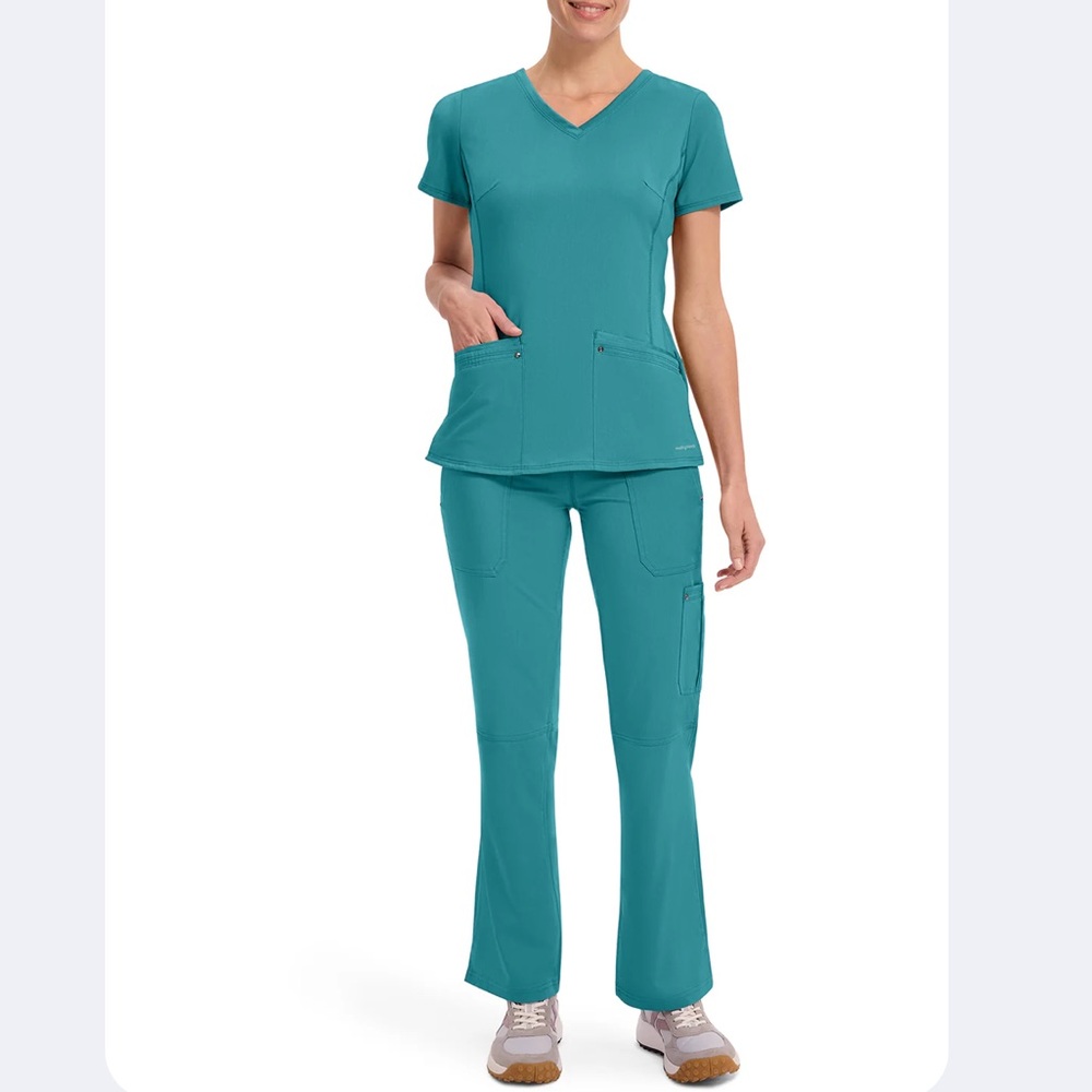 Healing Hands Teal Scrub Set